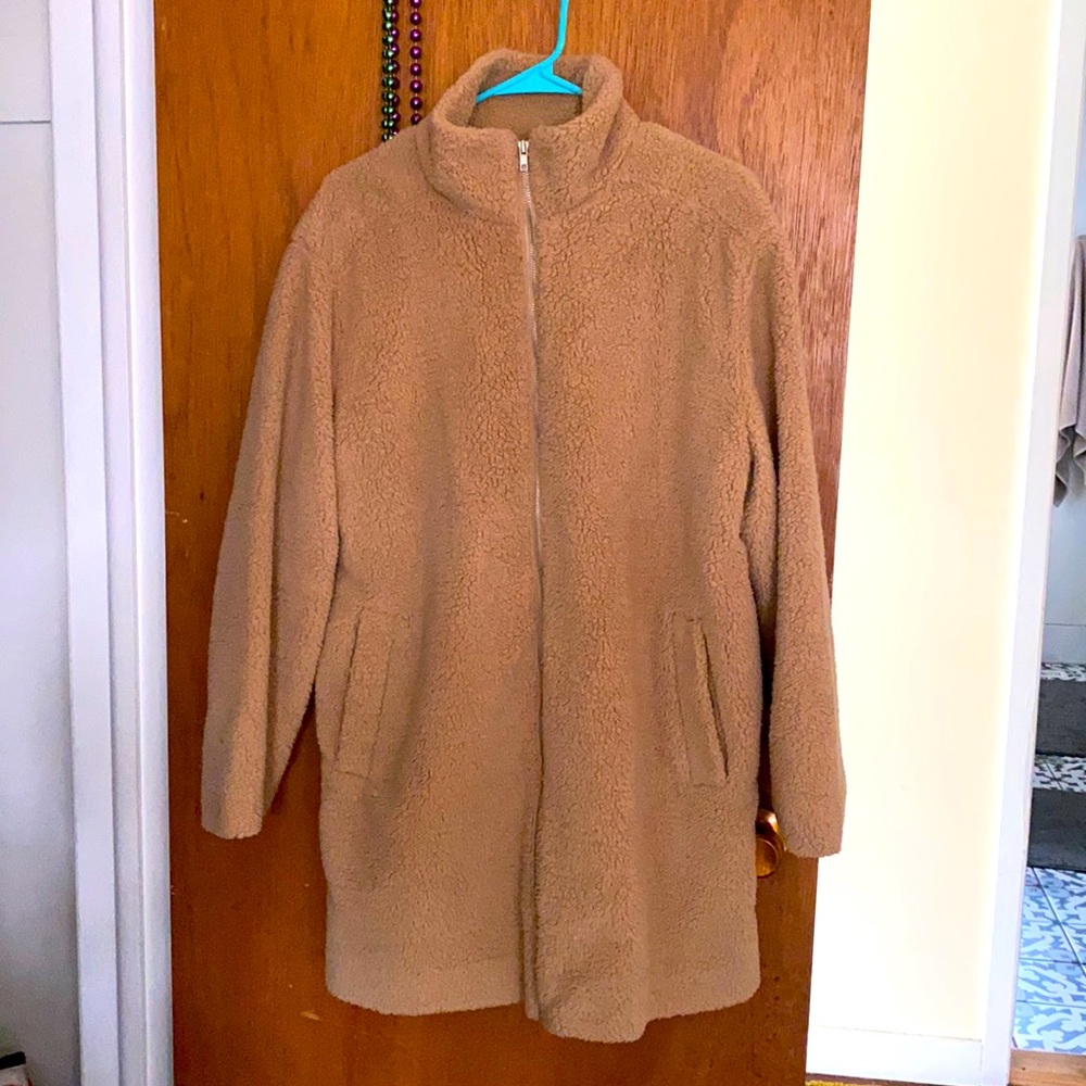 Gap furry coat, worn once